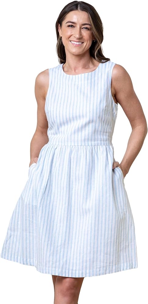 Hope & Henry Women's Sleeveless Organic Cotton Summer Dress