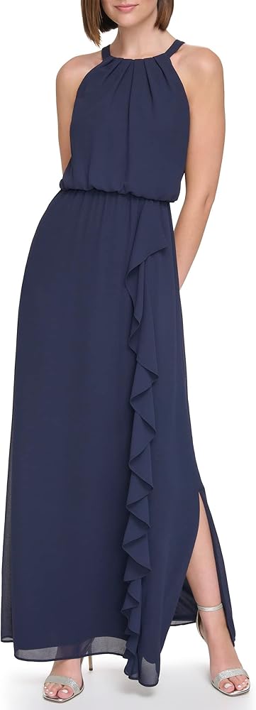 Jessica Howard Women's Plus Chiffon Maxi Sleeveless-Guest of Wedding