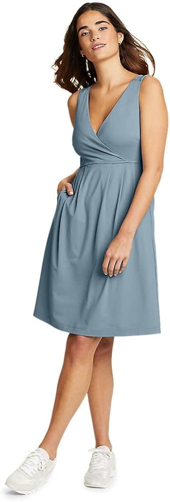 Eddie Bauer Women's Aster Crossover Dress - Solid