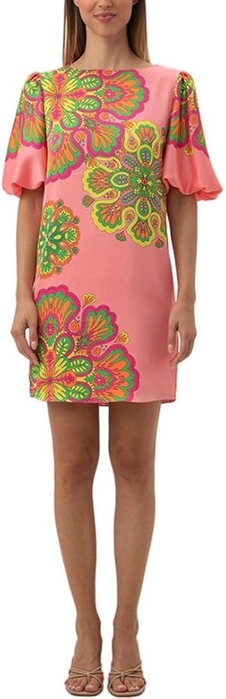 Trina Turk Women's Floral Puff Sleeve Shift Dress