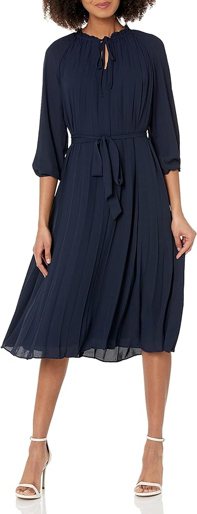 Nanette Nanette Lepore Women's Pleated Dress with Tie String