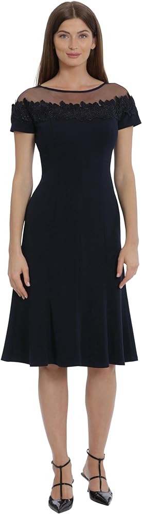 Maggy London Women's Illusion Dress Occasion Event Party Holiday Cocktail