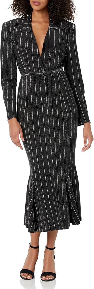 Norma Kamali Women's Single Breasted Fishtail Dress to Midcalf