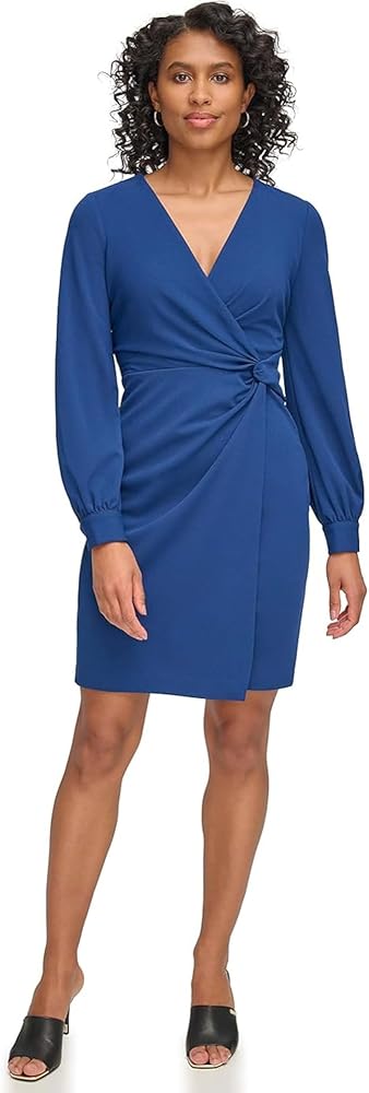 DKNY Women's Long Sleeve Wear to Work Side Knot