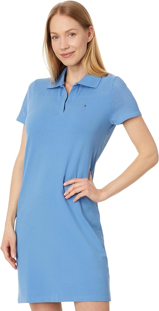 Tommy Hilfiger Women's Short Sleeve Collared Polo Dress