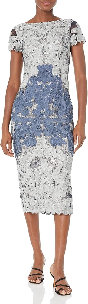 JS Collections Women's Jackie Soutache Midi Dress